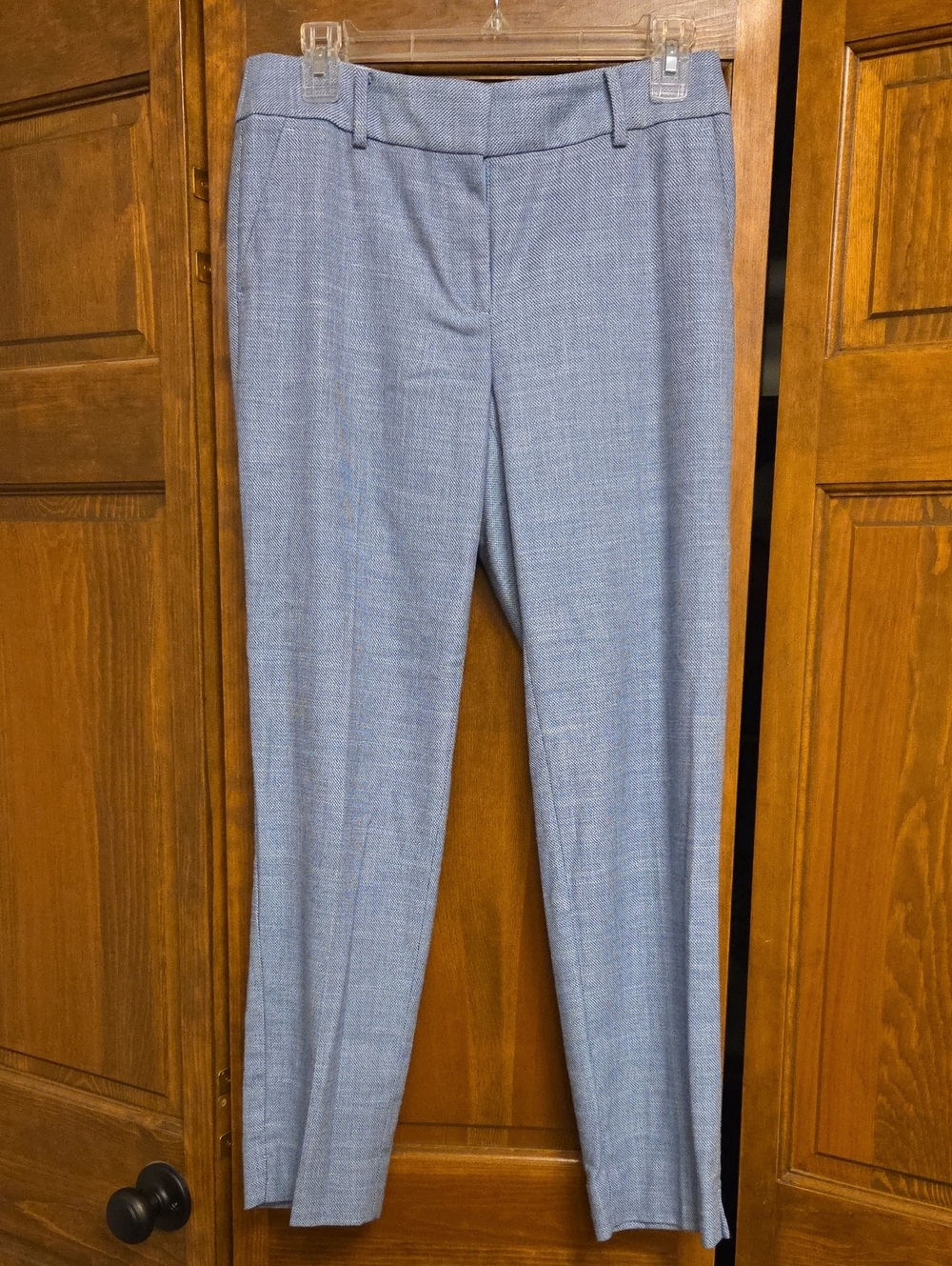 Talbots Hampshire Ankle Pant Light Blue Dress Trousers